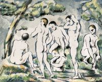 The Bathers, Paul Cézanne - plakat 40x30 cm