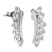 SREBRNE KOLCZYKI Z CYRKONIAMI NA SZTYFT SREBRO PRÓBY 925