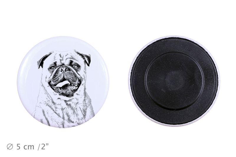 Mops magnes z psem duży Art-Dog zdjęcie 3