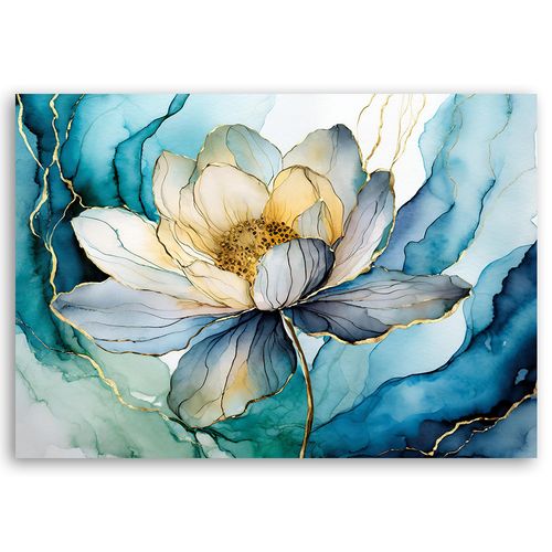 Obraz na płótnie, Kwiat Akwarela Abstrakcja 60x40 na Arena.pl