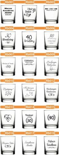 KARAFKA z grawerem + 6 szklanek PREZENT URODZINY na Arena.pl