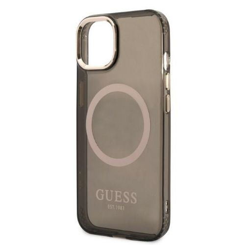 Guess GUHMP13MHTCMK iPhone 13 6,1" czarny/black hard case Gold Outline na Arena.pl