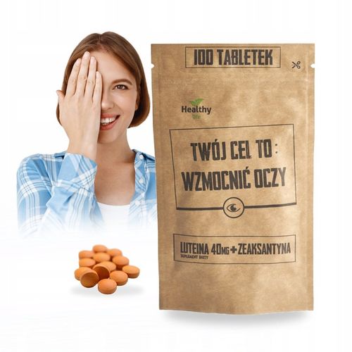 LUTEINA 40mg + ZEAKSANTYNA 8mg Oczy Zdrowy Wzrok Wysoka Dawka 100 dni na Arena.pl
