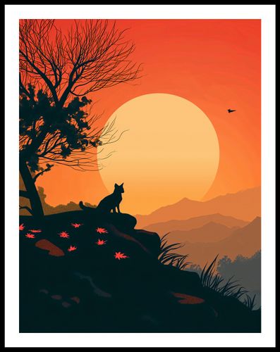 Plakat 50x65cm Kocie Wzgórze na Arena.pl