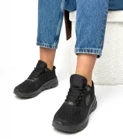 Czarne sportowe sneakersy z miękką wkładką Lucia 37