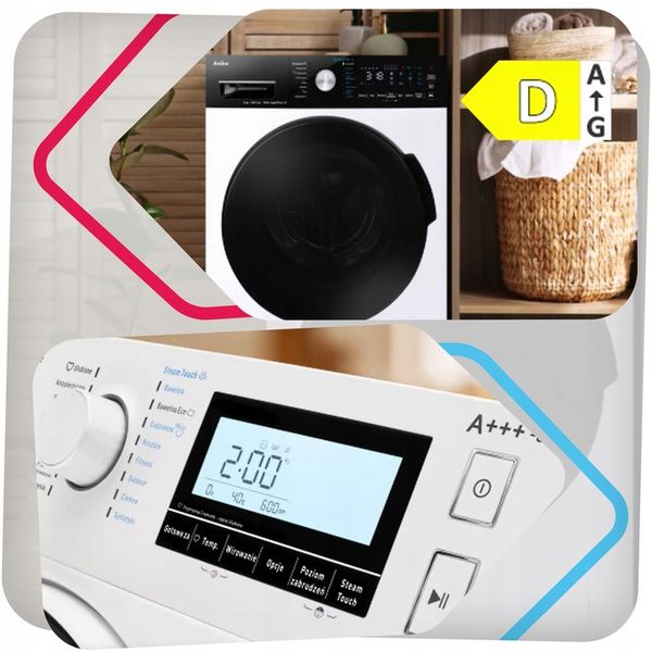 Pralka AMICA GWAS712DL 7kg 1200obr 15programów AutoSensor wymienne zdjęcie 2