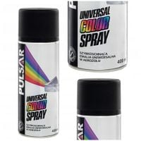 LAKIER EMALIA CZARNA MAT PULSAR SPRAY RAL 9005 400 ml