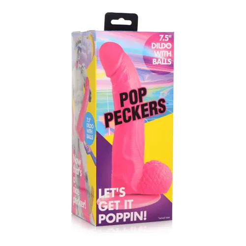 xr brands pop model anatomiczny z przyssawką 19 cm kolor makowy na Arena.pl