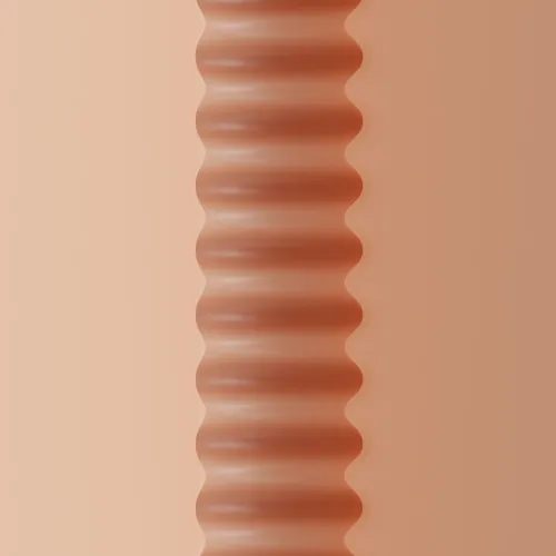 autoblow ai ultra - wymienny rękaw usta beżowy, tekstura prążkowana na Arena.pl