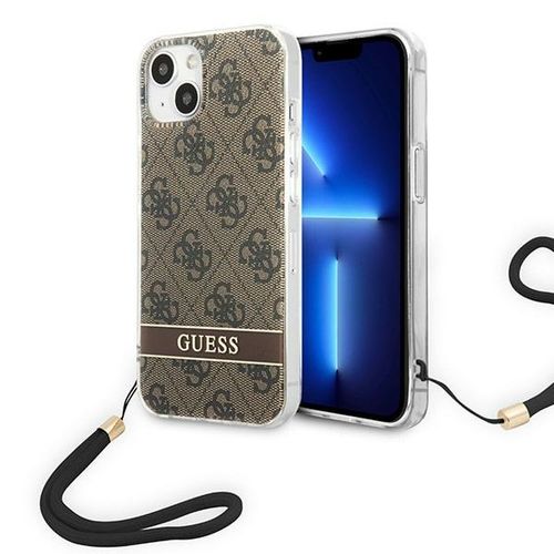 Etui Guess do iPhone 15 Plus, iPhone 14 Plus, Brązowy na Arena.pl