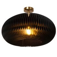 Ekologiczna lampa sufitowa ARMONI 42101/52/30 Lucide z papieru czarny złoty