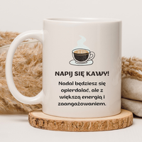 CHAMSKI KUBEK BEZ CENZURY | ŚMIESZNY PREZENT | DO PRACY BIURA DOMU | 330 ml