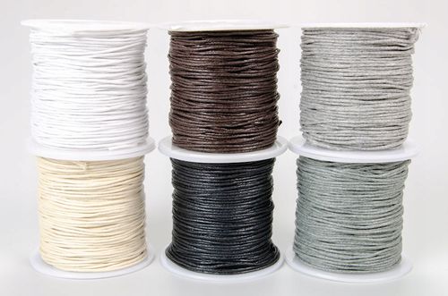 SZNUREK bawełniany woskowany 1mm beż 20-30m na Arena.pl