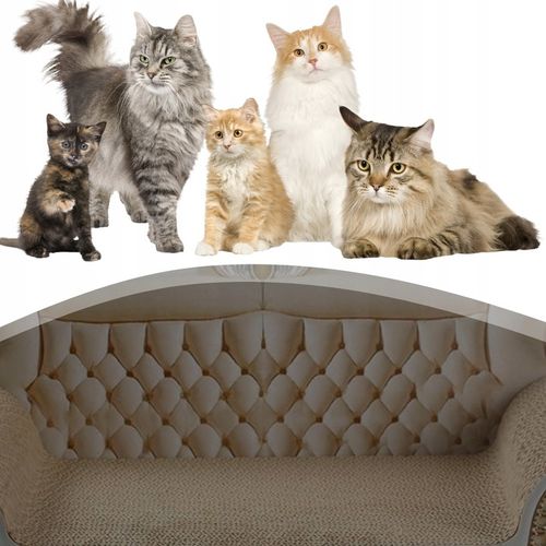 Drapak Tekturowy Dla Kota SOFA Legowisko Karton Kanapa Leżak 52cm na Arena.pl