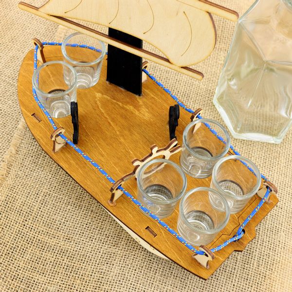 Prezent dla TATY Karafka STATEK MASZTOWIEC grawer NA DZIEŃ OJCA zdjęcie 4