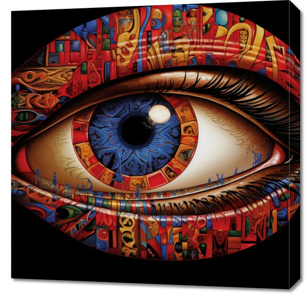 Obraz 70x70cm W Oku Obserwatora zdjęcie 1