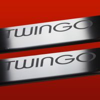 Listwa progowa RENAULT TWINGO MK2 Stal nierdzewna 304 mat 2szt