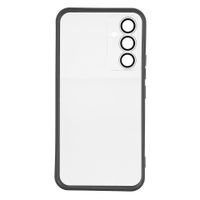 etui do samsung galaxy a54 5g w393 bezbarwny z czarnym