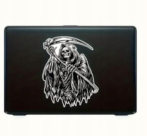 Naklejka Wlepa Reaper Czacha Symbol Kostucha Śmierć Żniwiarz Game Over End na Arena.pl