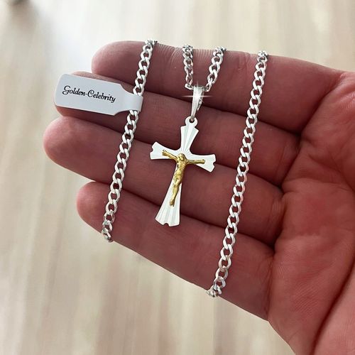 SREBRNY ŁAŃCUSZEK NA KOMUNIĘ CHRZEST DLA CHŁOPCA SREBRO 925 + GRAWER GRATIS na Arena.pl