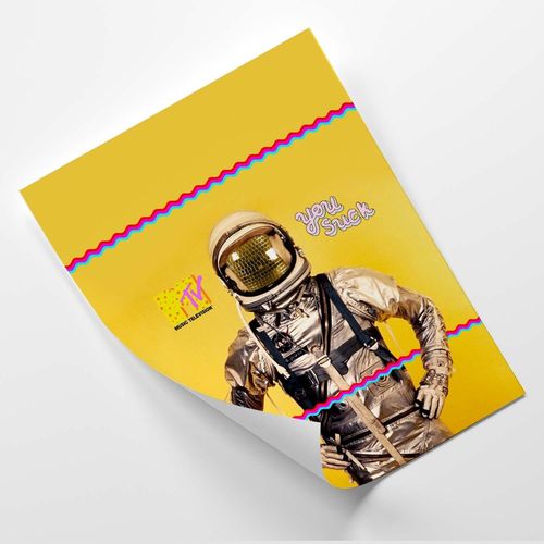Plakat, Astronauta MTV 70x100 na Arena.pl
