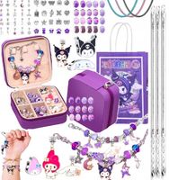 ZESTAW KORALIKÓW DO ROBIENIA BRANSOLETEK BIŻUTERII KORALIKI KUROMI 72SZTUKI