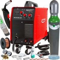MIGOMAT spawarka MIG MAG 200A MMA IGBT 60% 230V flux zestaw WELDMAN