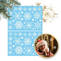 świąteczne naklejki na okno 2 arkusze 35 x 25 cm nkd09