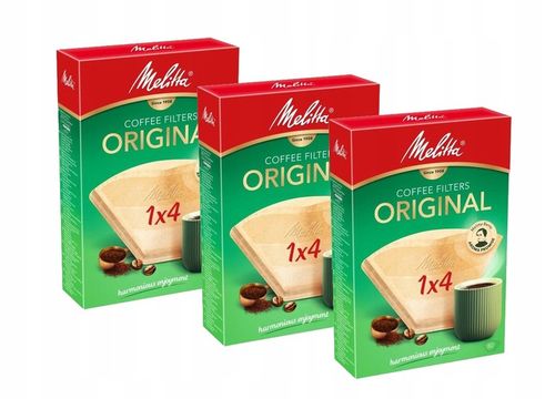 Filtry papierowe do kawy 1x4 Melitta ORIGINAL / Classic 240szt, rozmiar 4 na Arena.pl