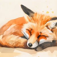 Plakat 70x70cm Akwarelowa Sielanka