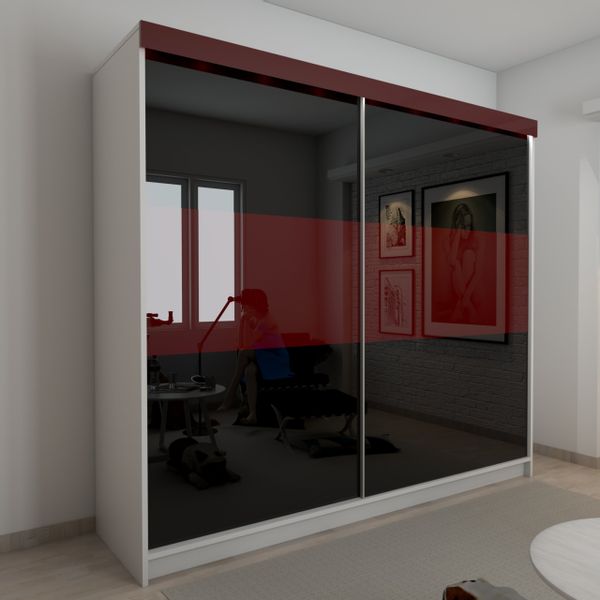 Szafa Przesuwna PARIS 200 Połysk Kolory zdjęcie 3