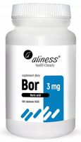 Aliness Bor 3mg NATURALNY KWAS BOROWY KOŚCI 100t
