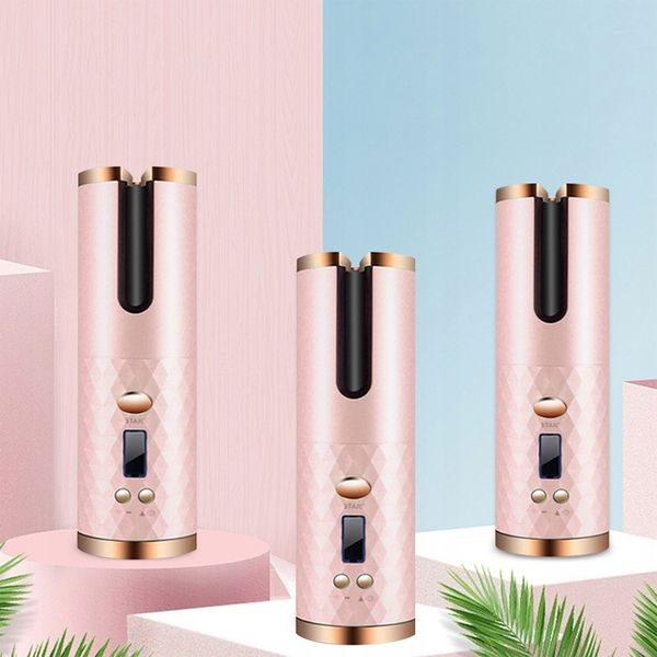 CERAMICZNA Lokówka automatyczna do włosów OBROTOWA fale loki 3000 mAh timer zdjęcie 9