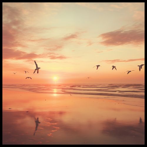 Plakat 90x90cm Spokojna Przystań na Arena.pl