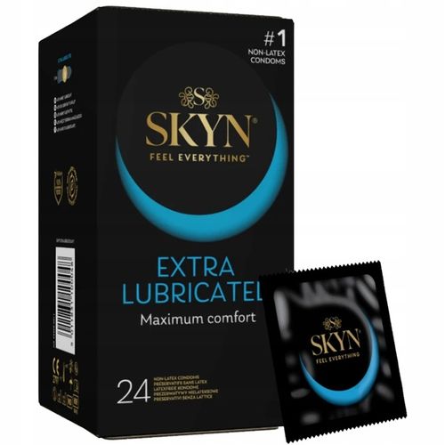 Prezerwatywy SKYN EXTRA LUBRICATED dodatkowo NAWILŻANE nielateksowe 24 na Arena.pl