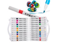 Markery akrylowe do tkanin kamieni ubrań wodoodporne pisaki mazaki 24szt