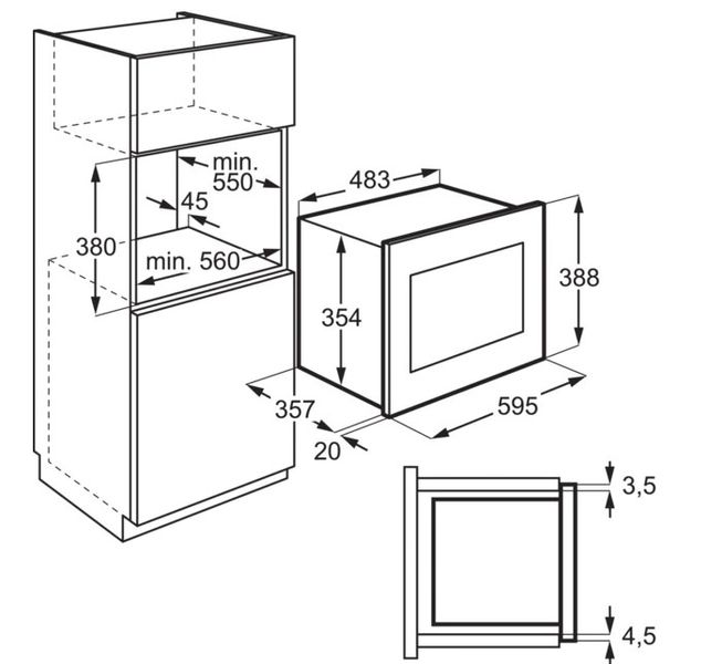 Mikrofala Electrolux EMS4253TEX zdjęcie 2