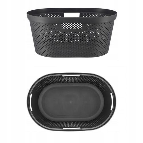 Kosz na Pranie do Magla Ciemny Szary 40L Infinity Curver na Arena.pl