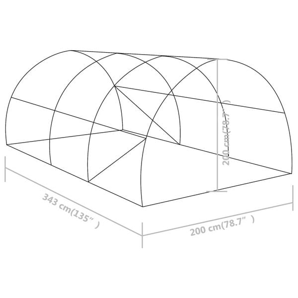 Emaga Szklarnia ogrodowa, 6,86 m², 3,43 x 2 x 2 m na Arena.pl