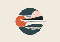 Plakat 84x59,5cm Spokojny Odcień Głębi