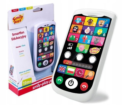 SMILY PLAY EDUKACYJNY SMARTFON dotykowy na Arena.pl
