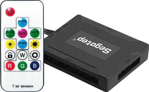 KONTROLER ARGB 5V + PILOT AŻ 10x ZŁĄCZ ARGB ZASILANIE SATA SEGOTEP na Arena.pl