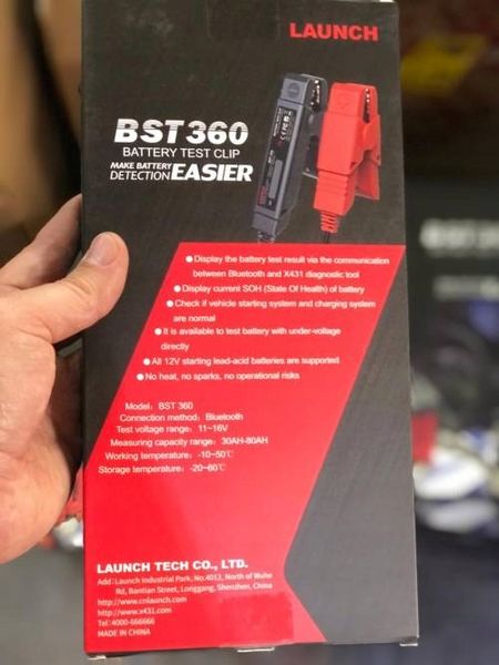 Tester akumulatorów LAUNCH X431 BST360 Battery 12V zdjęcie 1