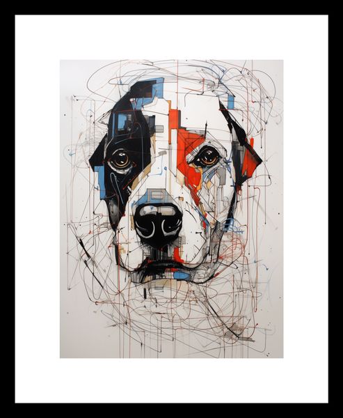 Plakat 15x20cm Przyrysowany Psiak zdjęcie 3