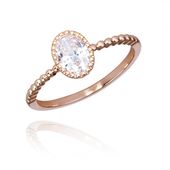 Pierścionek Stal Chirurgiczna Platerowana Złotem Pst912,Us7 Eu14