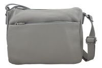 Listonoszka ze skóry naturalnej - Szara jasna