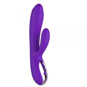 wibrator joker heating double vibrating massage stick  purple