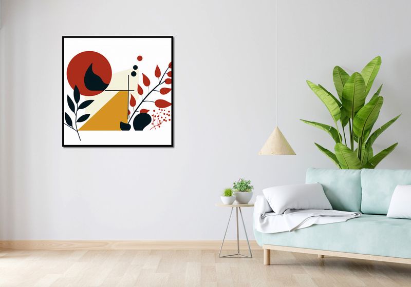 Plakat 90x90cm Ogień i Flora zdjęcie 4