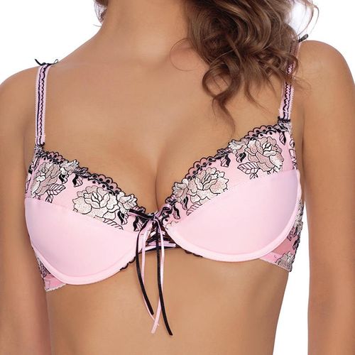 Biustonosz push up Natalii Black 75 E na Arena.pl