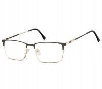 Okulary Nerd prostokątne Zerówki Korekcyjne Unisex